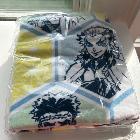 NWT yume twins demon slayer summer blanket towel - Picture 2 of 3